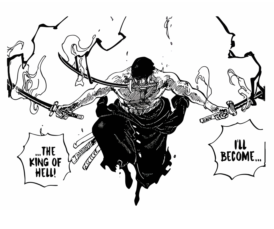 Camiseta Oversize de Zoro